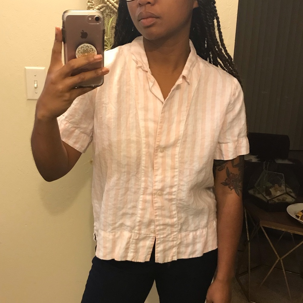 Everlane Boxy striped tee